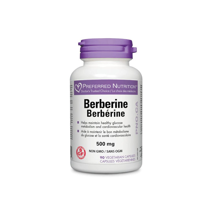 Preferred Nutrition Berberine 500mg 90 Caps - Her Best Health